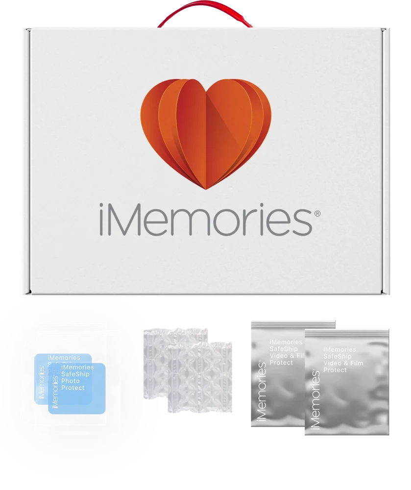 iMemories shipping kit and protective packing materials